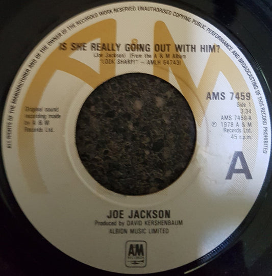 Joe Jackson - Is She Really Going Out With Him? (7", Single, RE, Lar)