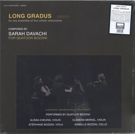 Sarah Davachi, Quatuor Bozzini - Long Gradus (2xLP, Album)