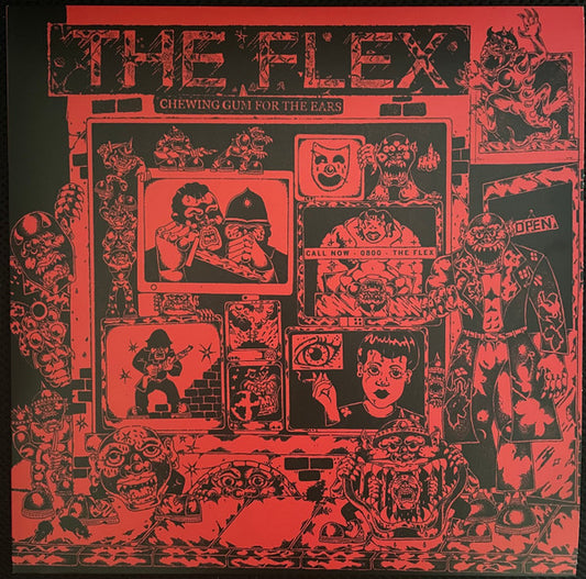 The Flex (3) - Chewing Gum For The Ears (LP, Album, Whi)
