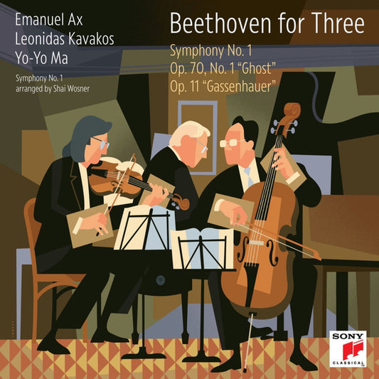 Beethoven*, Shai Wosner – Emanuel Ax, Leonidas Kavakos*, Yo-Yo Ma - Beethoven For Three: Symphony No. 1 - Op. 70, No. 1 "Ghost" - Op. 11 "Gassenhauer" (CD)