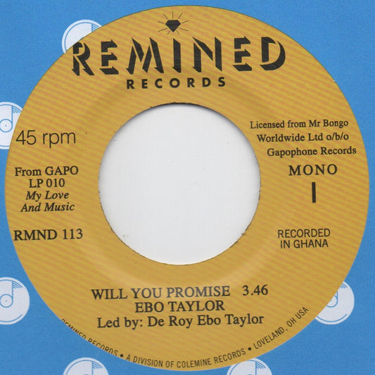 Ebo Taylor - Will You Promise (7", Single, Mono)