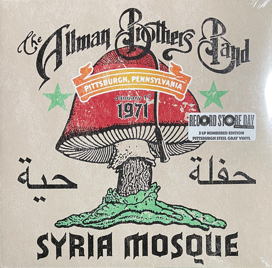The Allman Brothers Band - Syria Mosque Pittsburgh, PA January 17, 1971 (2xLP, RSD, Ltd, Num, RE, Ste)