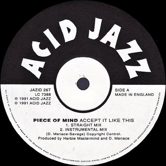 Piece Of Mind - Accept It Like This (12")