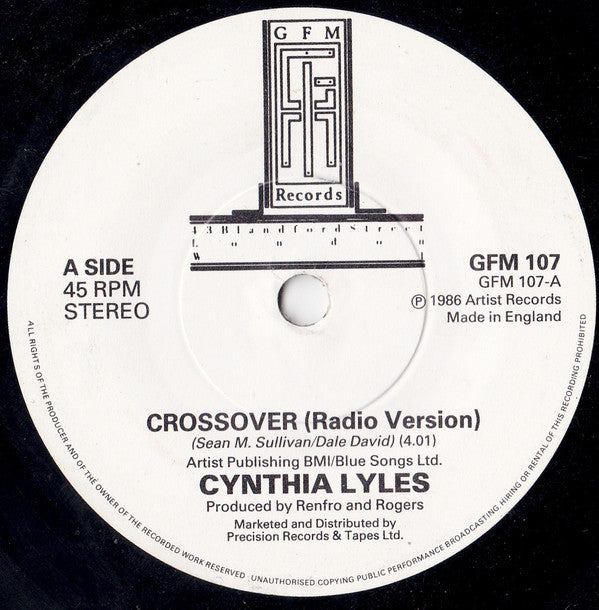 Cynthia Lyles - Crossover (Radio Version) (7")