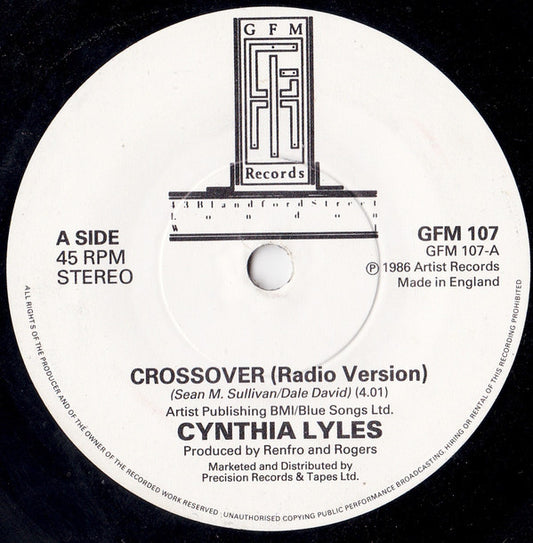 Cynthia Lyles - Crossover (Radio Version) (7")
