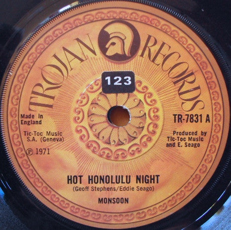 Monsoon (8) - Hot Honolulu Night / Come Back Jane (7")