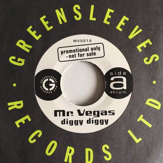 Mr. Vegas - Diggy Diggy (7", Ltd, Promo)