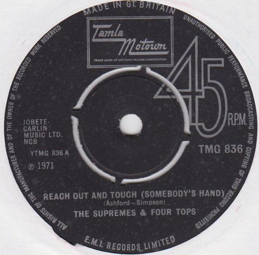 The Supremes & Four Tops - Reach Out And Touch (Somebody's Hand) (7", Single)