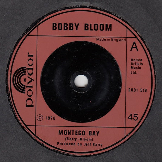 Bobby Bloom - Montego Bay (7", Single, RE)