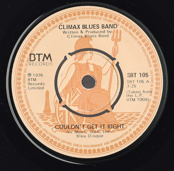 Climax Blues Band - Couldn't Get It Right (7", Single)