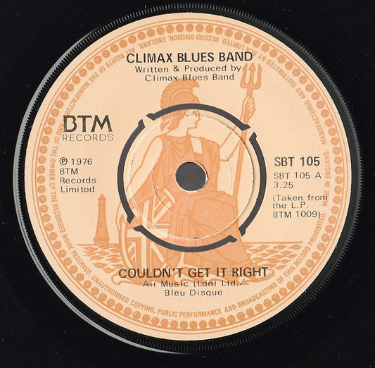 Climax Blues Band - Couldn't Get It Right (7", Single)