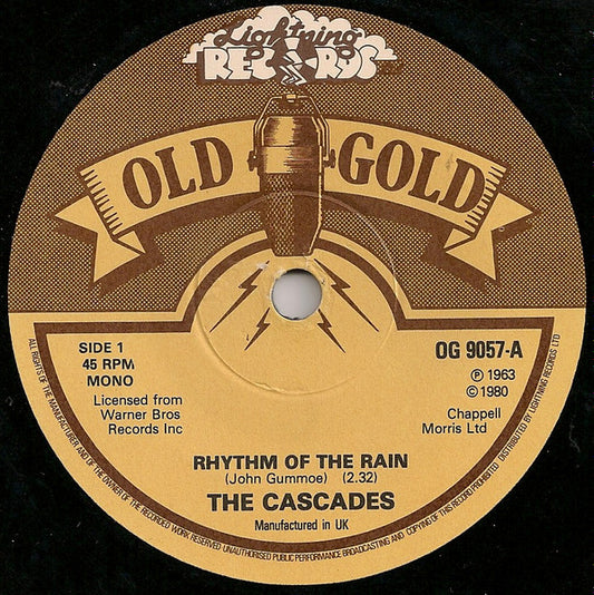 The Cascades (2) - Rhythm Of The Rain / Shy Girl (7", Mono, RE)