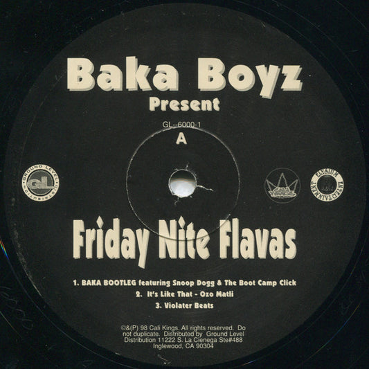 Baka Boyz - Friday Nite Flavas (12", EP)