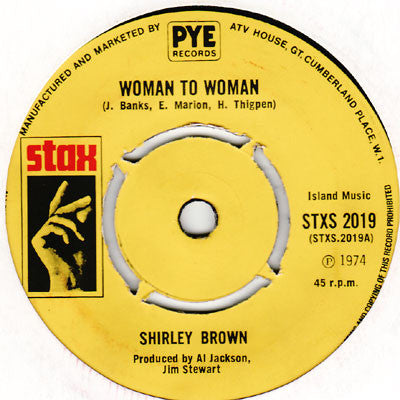 Shirley Brown - Woman To Woman / Yes Sir Brother (7", Single)
