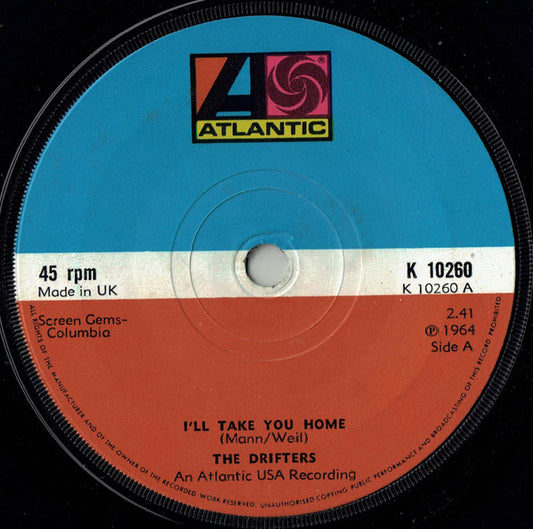 The Drifters - I'll Take You Home / I've Got Sand In My Shoes / He's Just A Playboy (7")