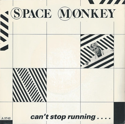 Space Monkey (3) - Can't Stop Running.... (7", Single, Sol)