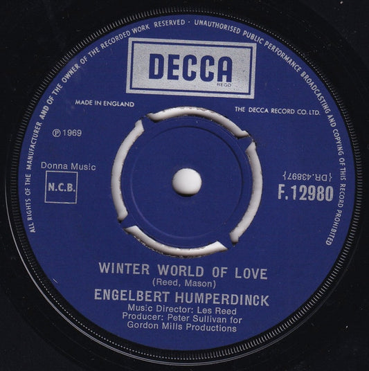 Engelbert Humperdinck - Winter World Of Love (7", Single)