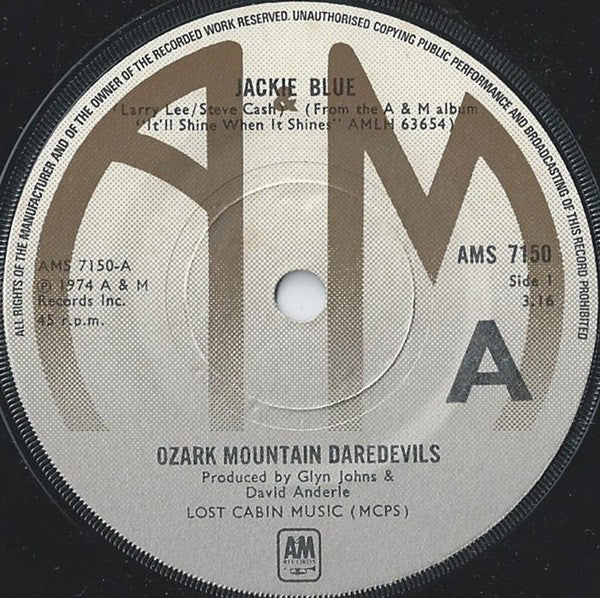 Ozark Mountain Daredevils* - Jackie Blue (7", Single)