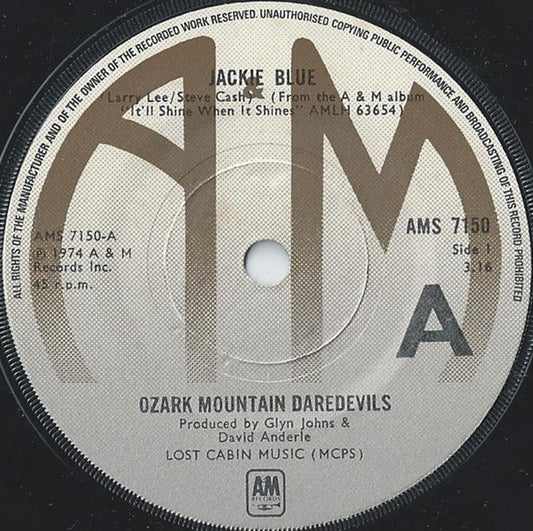 Ozark Mountain Daredevils* - Jackie Blue (7", Single)