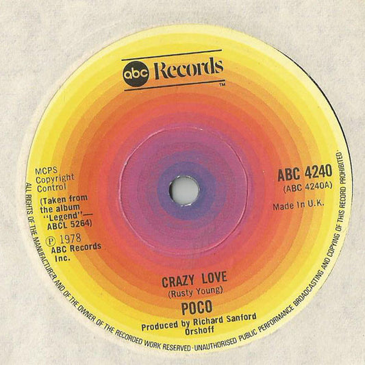 Poco (3) - Crazy Love / Barbados (7")