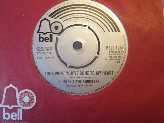 Shirley* & The Shirelles - Look What You've Done To My Heart / A Most Unusual Boy (7", Single, RE)