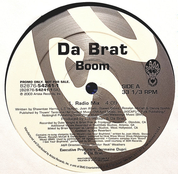 Da Brat - Boom (12", Promo)