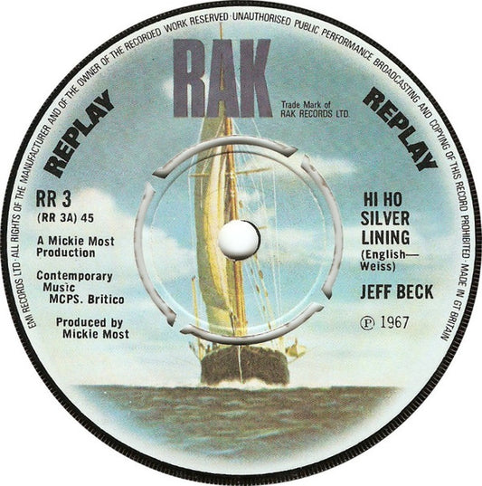 Jeff Beck - Hi Ho Silver Lining (7", Single, RE, RP, Pus)