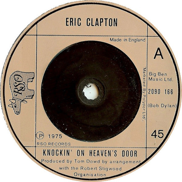 Eric Clapton - Knockin' On Heaven's Door (7", Single)