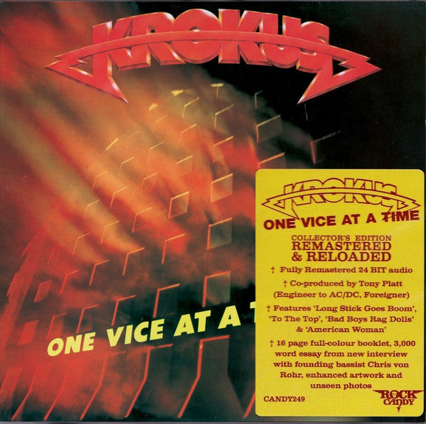 Krokus - One Vice At A Time (CD, Album, RE, RM, Col)