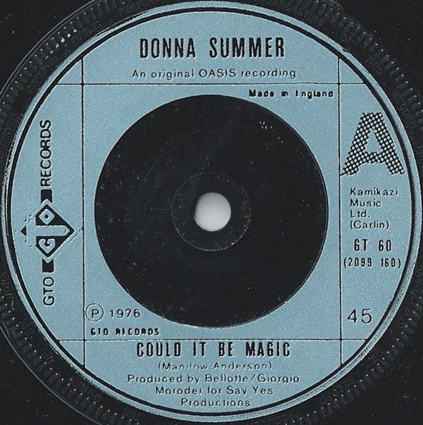 Donna Summer - Could It Be Magic (7", Single, Ste)