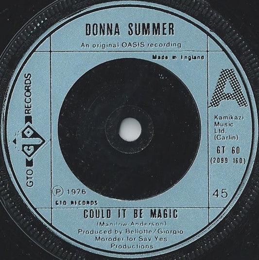 Donna Summer - Could It Be Magic (7", Single, Ste)