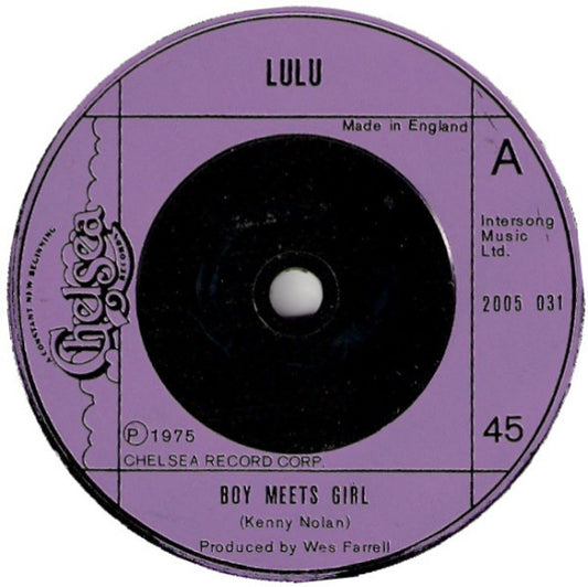 Lulu - Boy Meets Girl / Mama's Little Corner Of The World (7", Single, Inj)