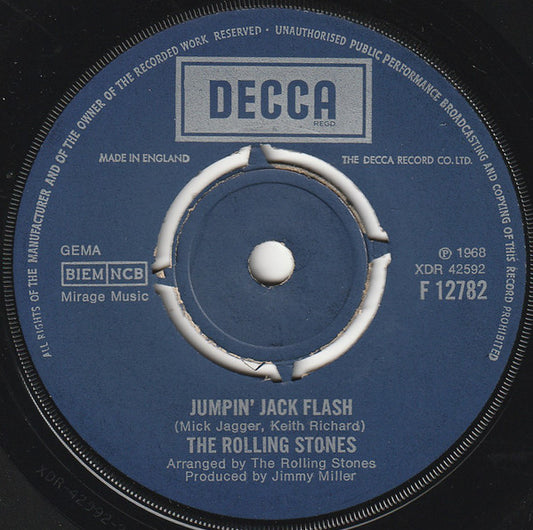 The Rolling Stones - Jumpin' Jack Flash (7", Single, RE)