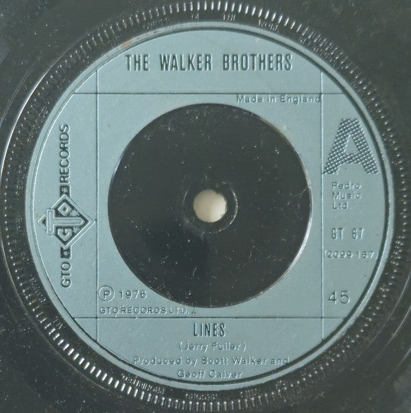 The Walker Brothers - Lines (7", Single)