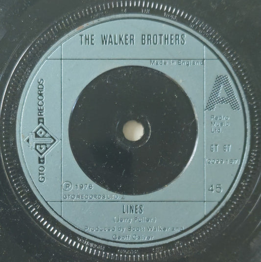 The Walker Brothers - Lines (7", Single)