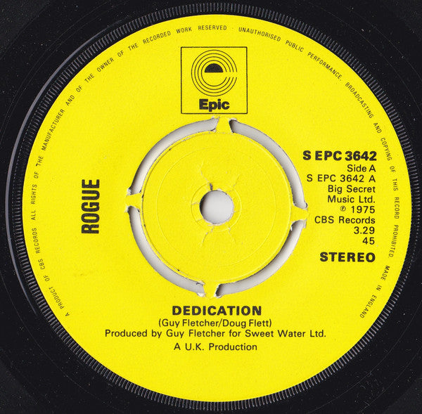 Rogue (4) - Dedication (7", Single)