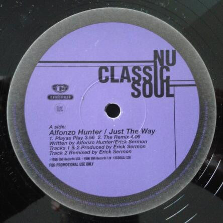 Alfonzo Hunter - Just The Way (12", Promo)