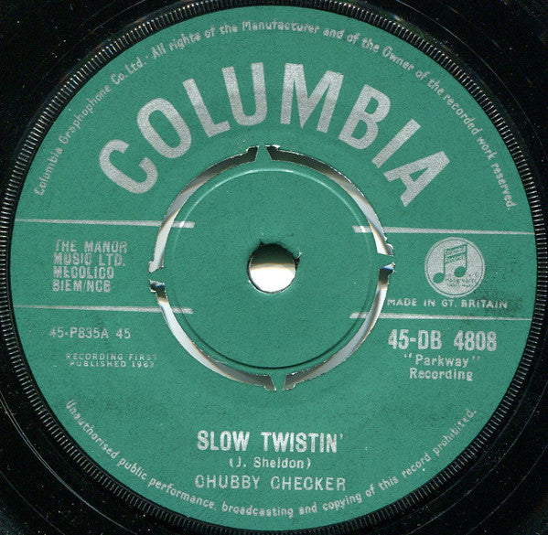 Chubby Checker - Slow Twistin' (7", Single)