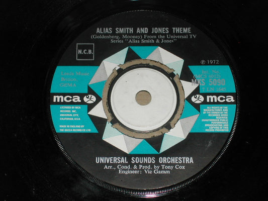 Universal Sounds Orchestra - Alias Smith And Jones Theme / This Way Mary (7")
