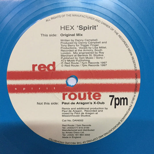 Hex (29) - Spirit (12", Blu)