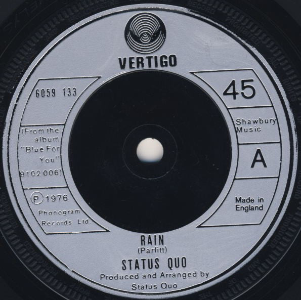 Status Quo - Rain (7", Single)