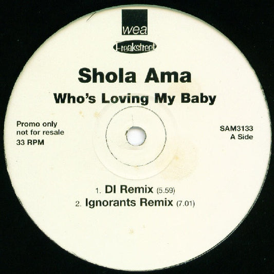 Shola Ama - Who's Loving My Baby (12", Promo)