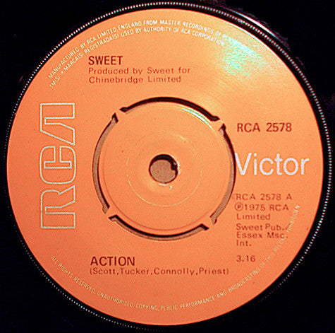 Sweet* - Action (7", Single, Pus)