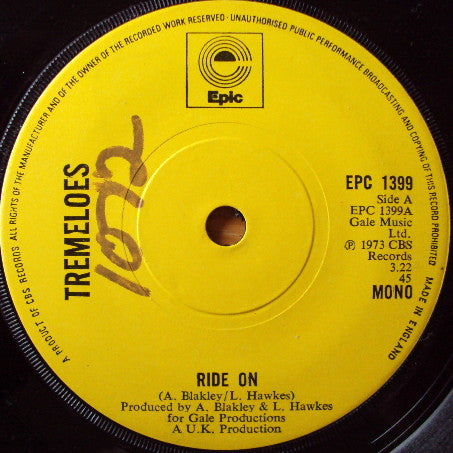 Tremeloes* - Ride On (7", Single)