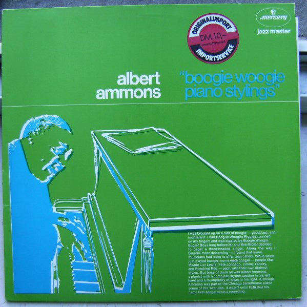 Albert Ammons - Boogie Woogie Piano Stylings (LP, Mono, RE)