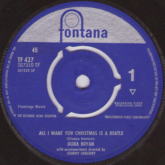 Dora Bryan - All I Want For Christmas Is A Beatle (7", Single, Mono)
