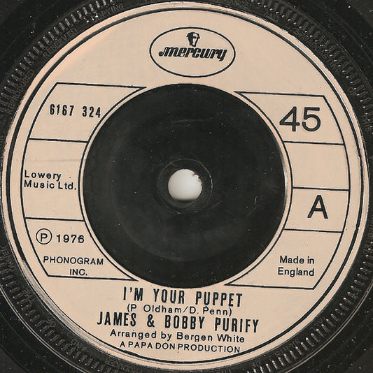 James & Bobby Purify - I'm Your Puppet (7", Single)