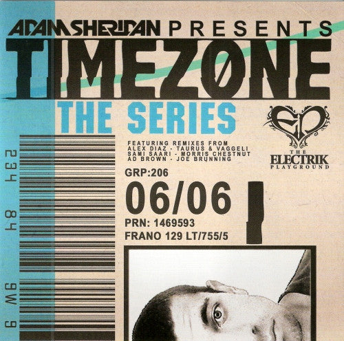 Adam Sheridan - Timezone The Series (CD, Album, Mixed)