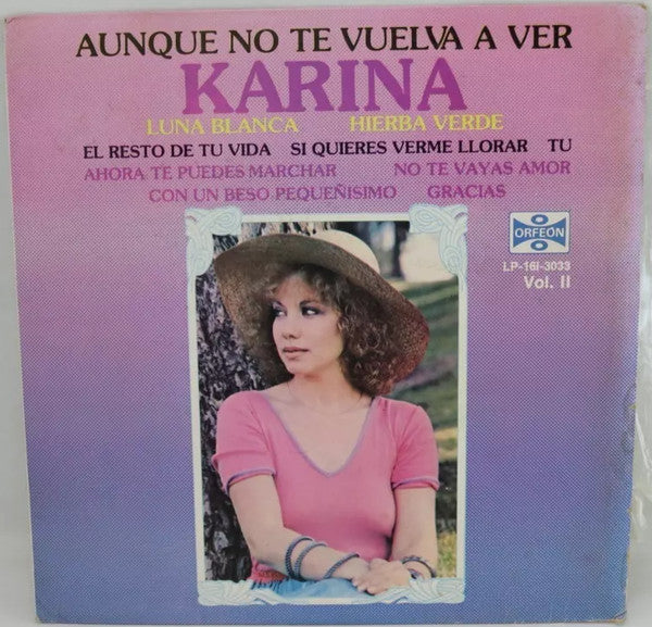 Karina (4) - Aunque No Te Vuelva A Ver (LP, Album)