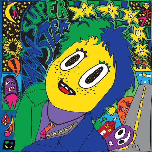 Claud (6) - Super Monster (LP, Album, Ltd, Num, Gre + Flexi, S/Sided, Single,)